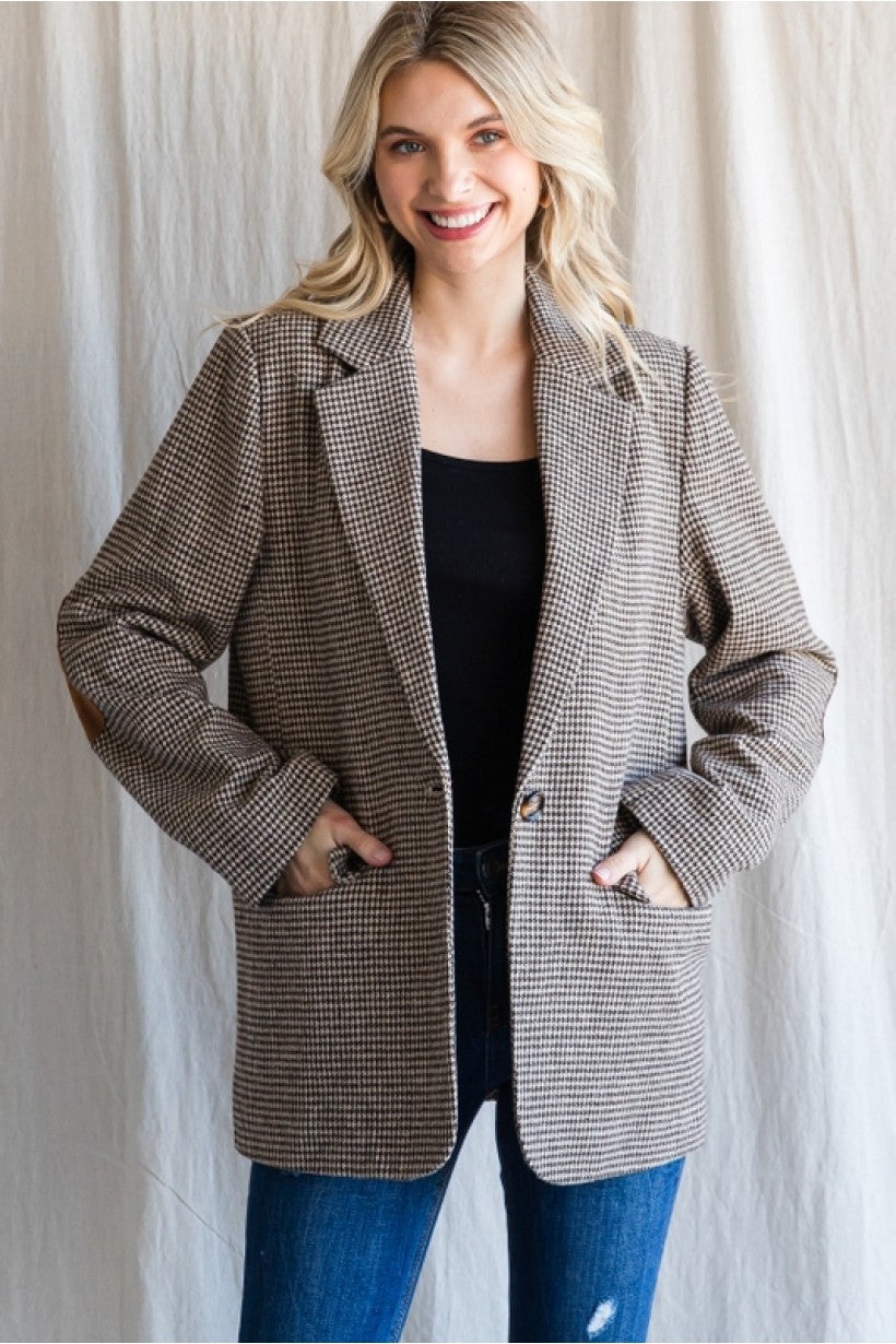Houndstooth Classic Blazer