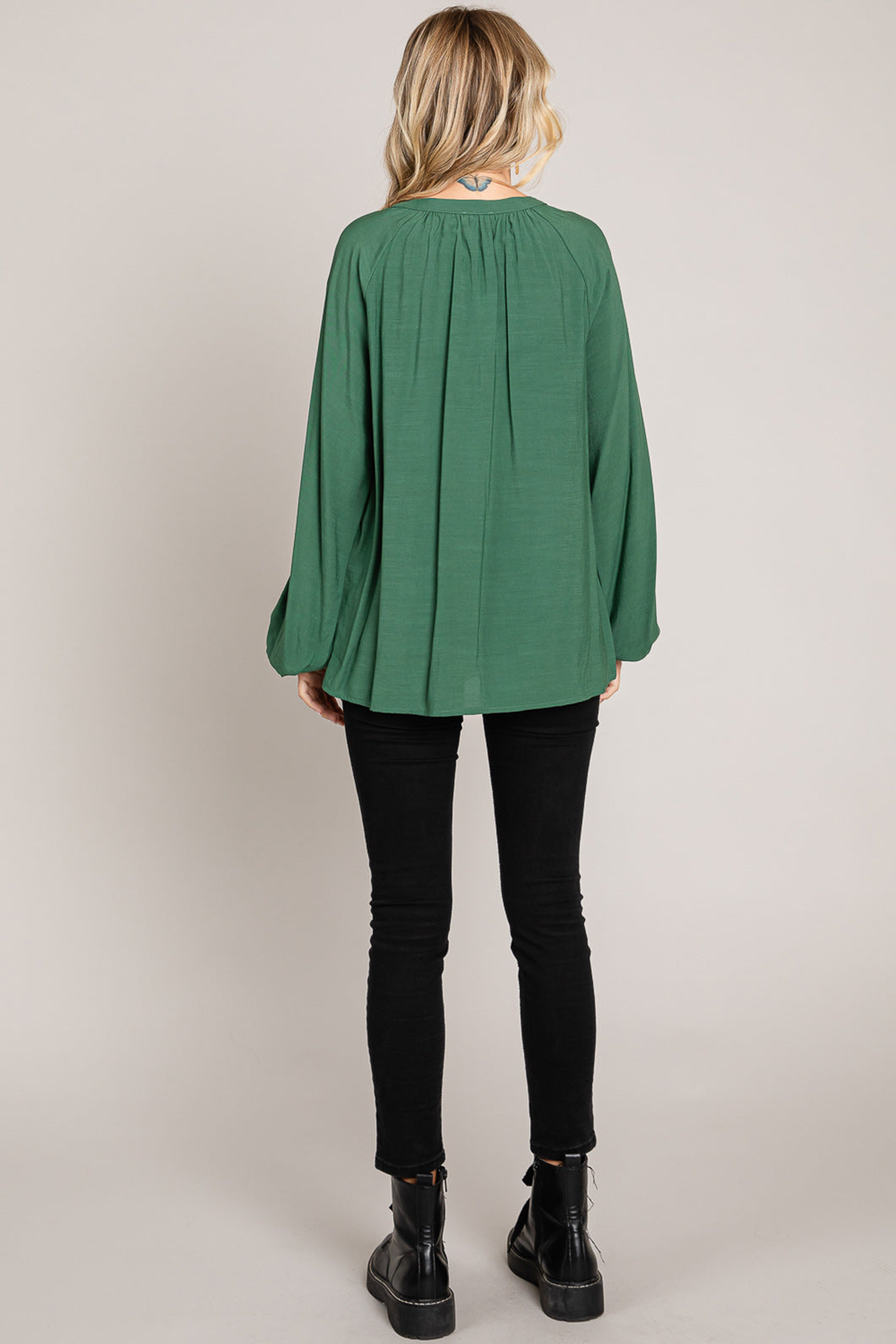 Embroidery Detailed Front Pullover Top