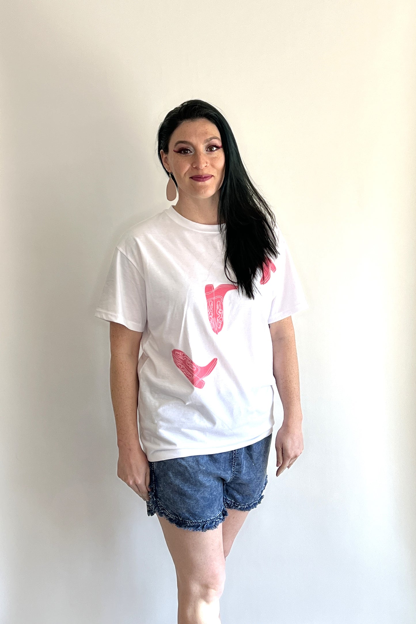 Hot Pink Boots Graphic Tee