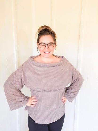 Cabin Chic Flare Sleeve Sweater