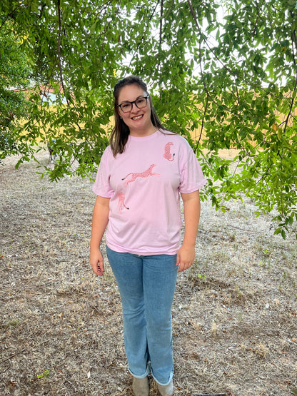 Pink Cheetah Graphic Tee