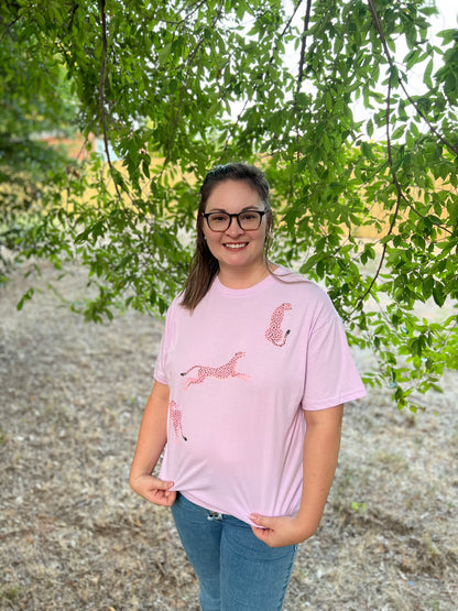 Pink Cheetah Graphic Tee