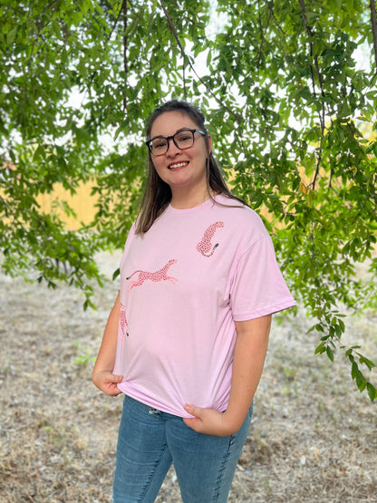 Pink Cheetah Graphic Tee