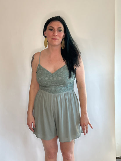 Boho Back-Tie Beauty Romper