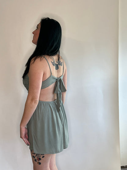 Boho Back-Tie Beauty Romper